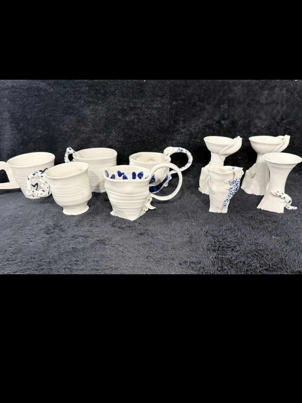 Coille McLaughlin Hooven Lot Of 9 Handthrown Pottery Pieces Signed